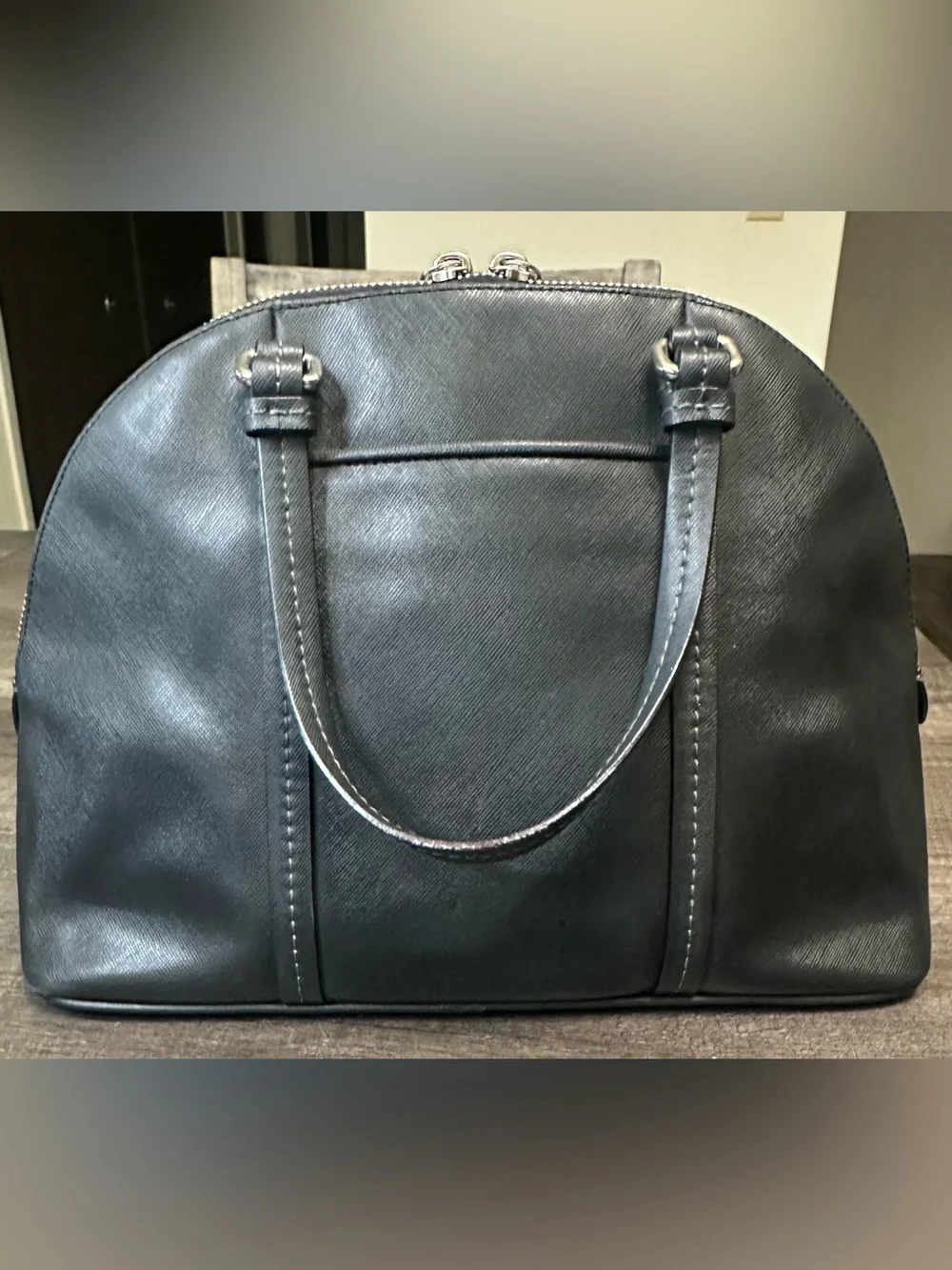 Coach Peyton Leather Cora Domed Satchel